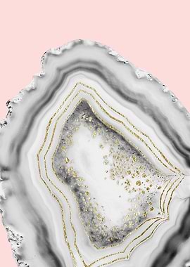 White Agate Gold Glam 2