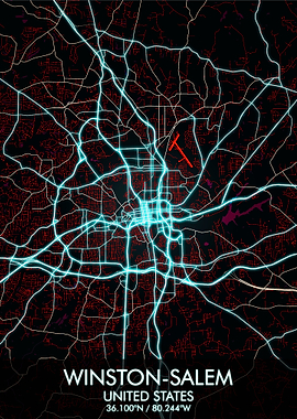 Winston Salem Map
