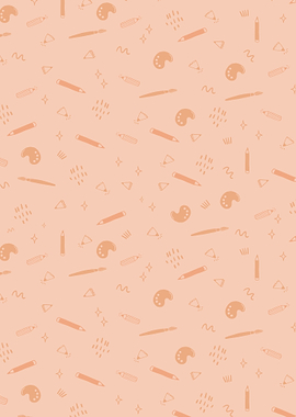 Painting supplies pattern