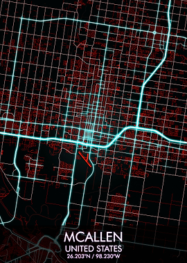 McAllen Texas City Map