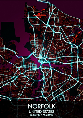 Norfolk Virginia Map