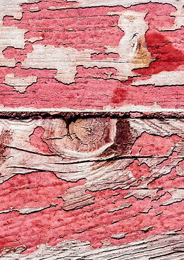 Two Red Wooden Planks Knot