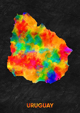 uruguay map