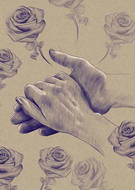 Couple holding hands