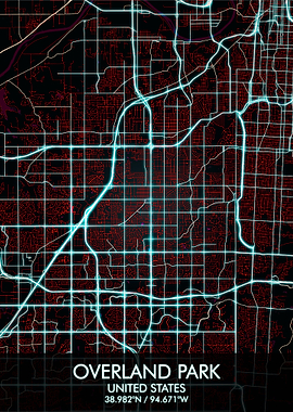 Overland Park Kansas Map