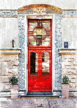 Vintage Old Door Latvia