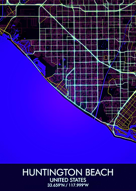 Huntington Beach Map