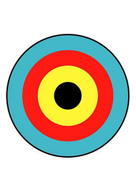 Isolated Archery Target