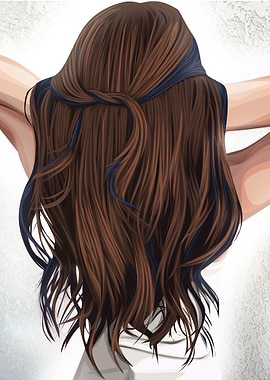 Long hair in vexel