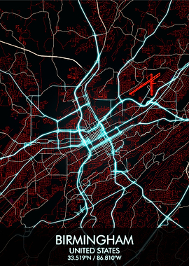 Birmingham Alabama Map