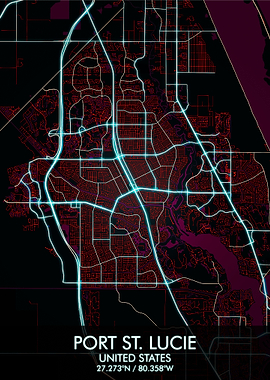 Port St Lucie Florida Map