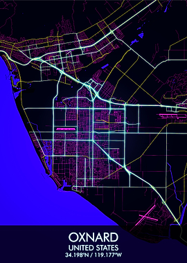 Oxnard California Map