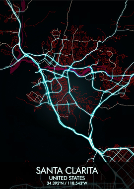 Santa Clarita city map