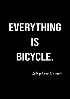 Stephen Crane On Bicycle
