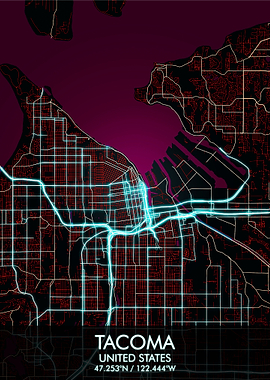 Tacoma Washington Map