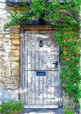 Vintage Grey Door Marker
