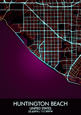Huntington Beach Map