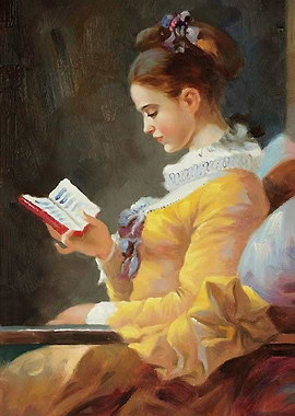 Girl Reading Fragonard