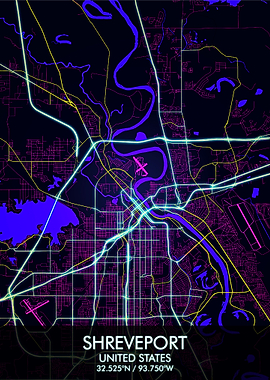 Shreveport Louisiana Map