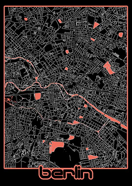 berlin map black