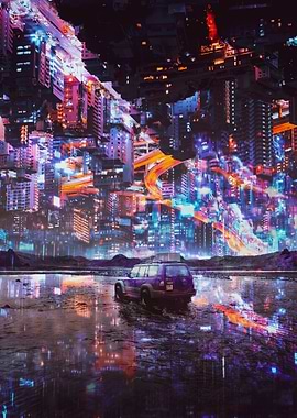 surreal city