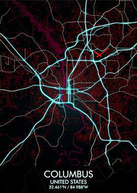 Columbus Georgia Map