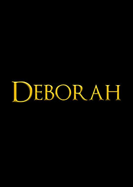 Deborah Yellow On Black