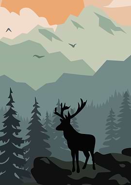 Flat Beautyfull Forest