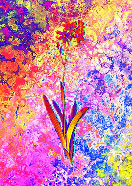 Neon Flower Illustration