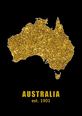 Australia Gold Map