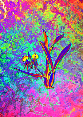 Red Botanical Illustration