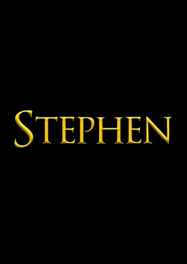 Stephen Yellow On Black