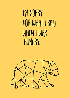 Im sorry I was hungry