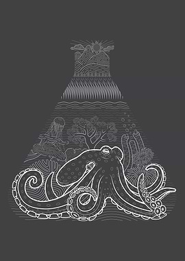 Inverted Octopus Flask