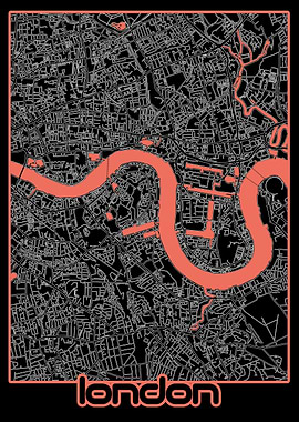 london map black