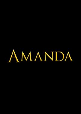 Amanda Yellow On Black