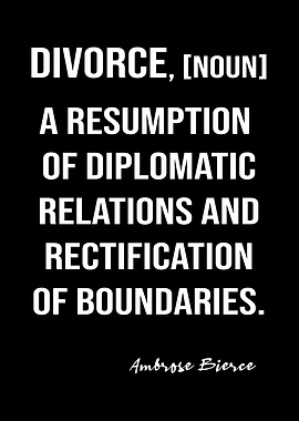 Bierce Quote On Divorce