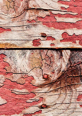 Old Knotty Wooden Planks