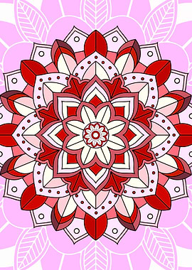 The flower design artwork