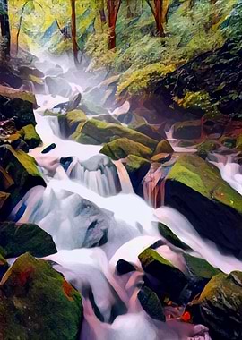 Flowing water in jungle 3