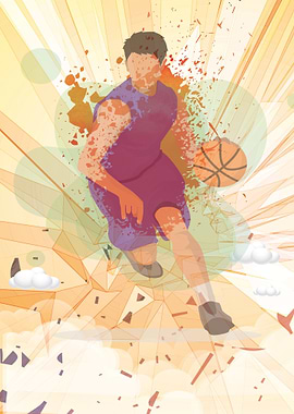 Basketball Player Abstract