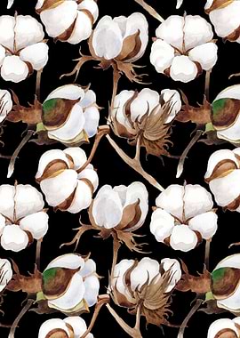 Cotton Flower Pattern 04