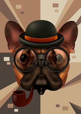 Dog Smoke Funny Cute