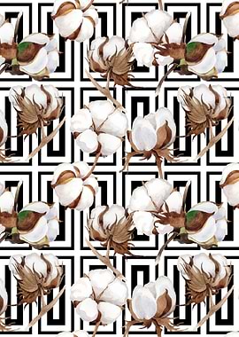 Cotton Flower Pattern 08