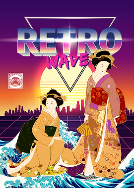 Synthwave ukiyoe 1