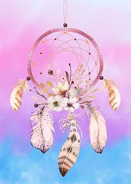 Dreamcatcher in Pink Color