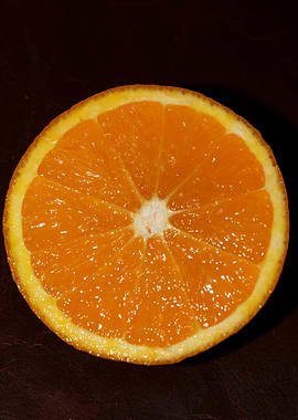 Orange fruit macro prints