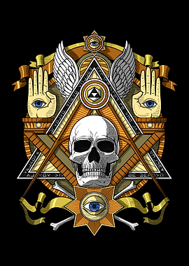 Illuminati Masonic Skull