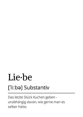 German definition Liebe