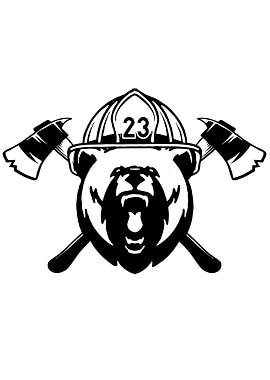Vintage Firefighter Bear